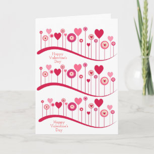 Grattis på Alla hjärtans dag, Rosa Red Heart Helgkort