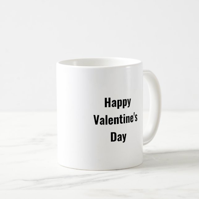 Grattis på Alla hjärtans dag-Rosans hjärta Kaffemugg (Framsida höger)