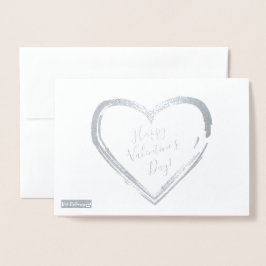 Grattis på Alla hjärtans dag, vacker Elegant klass Folierat Kort