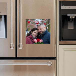 Grattis på Alla hjärtans dagars Personlig Magnetis