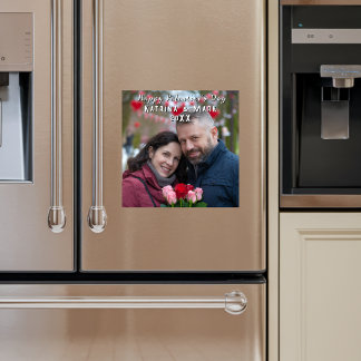 Grattis på Alla hjärtans dagars Personlig Magnetis