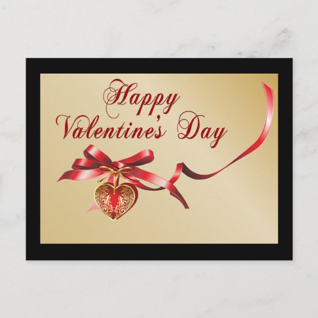 Grattis på alla hjärtans dagskort helg vykort (Framsida)