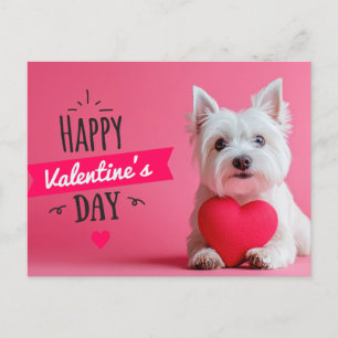 Grattis på Alla hjärtans hund-vykort Helg Vykort