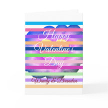 Grattis på Alla hjärtans Lila-blomningskort