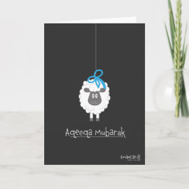 Grattis på Aqeeqa - får för pojke Kort