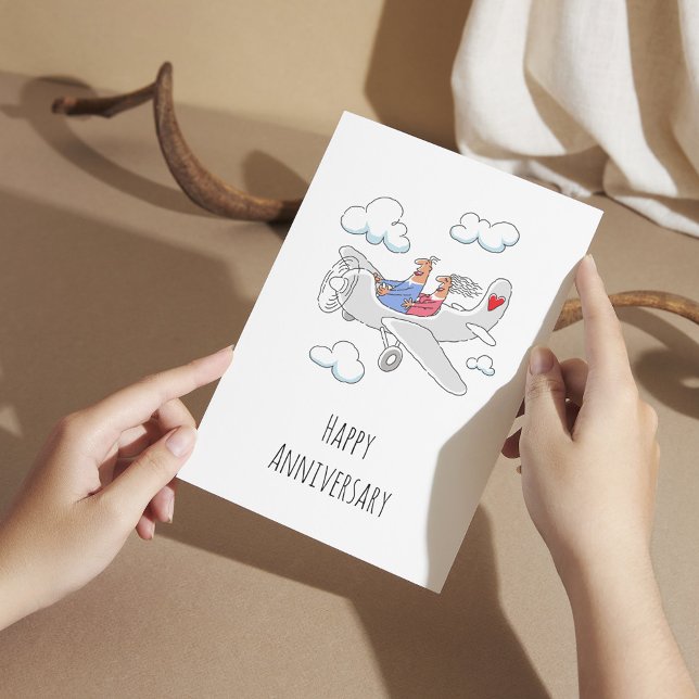 Grattis på årsdagen för er bröllopsdag Röda hjärta Vykort (Skapare uppladdad)
