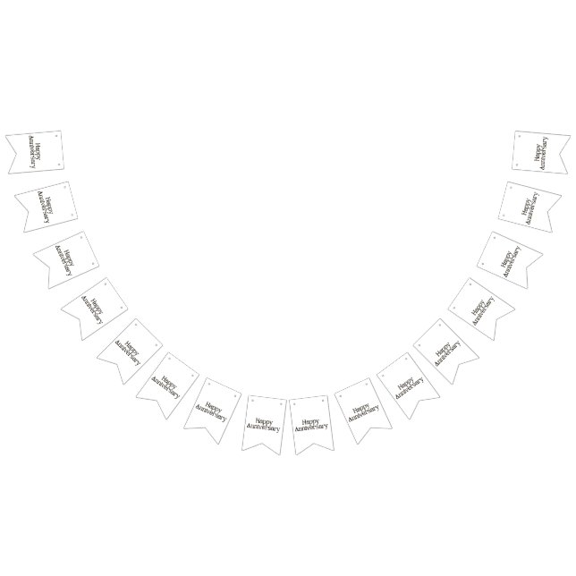 Grattis på årsdagen Girlang Banner Vimplar (Alla)