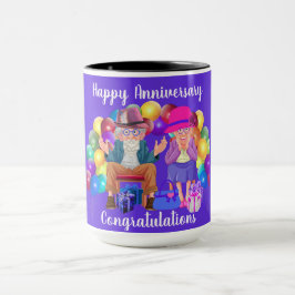 Grattis på årsdagen Kaffe Mugg