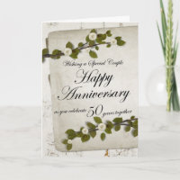 Grattis på årsdagen när ni firar 50 år tillsammans