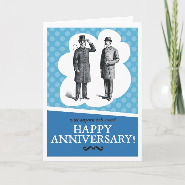 Grattis på årsdagen Pappor Kort (Framsida)