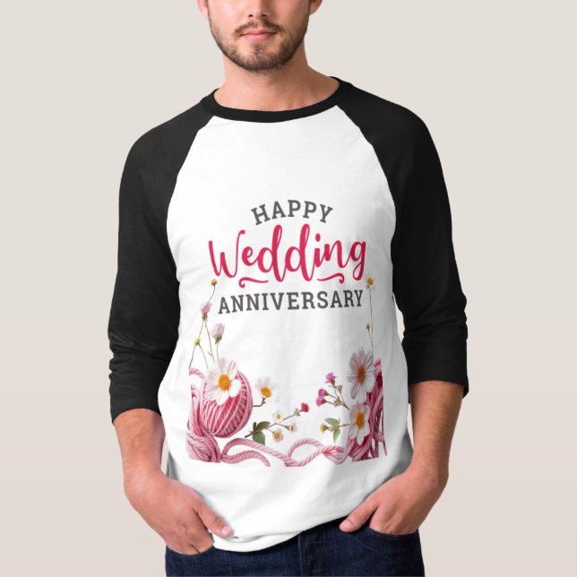 Grattis på årsdagen  t shirt (Framsida)
