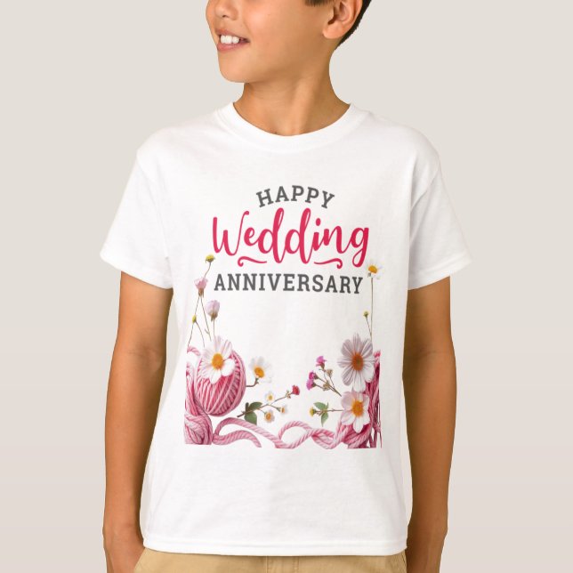 Grattis på årsdagen  t shirt (Framsida)