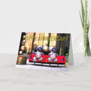 Grattis på årsdagen till vänner eller familj. kort