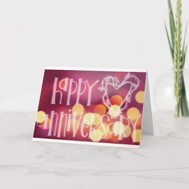 GRATTIS PÅ "ÅRSdagen" TILL VÄNNER/PERFEKT PAR Kort (Framsida)