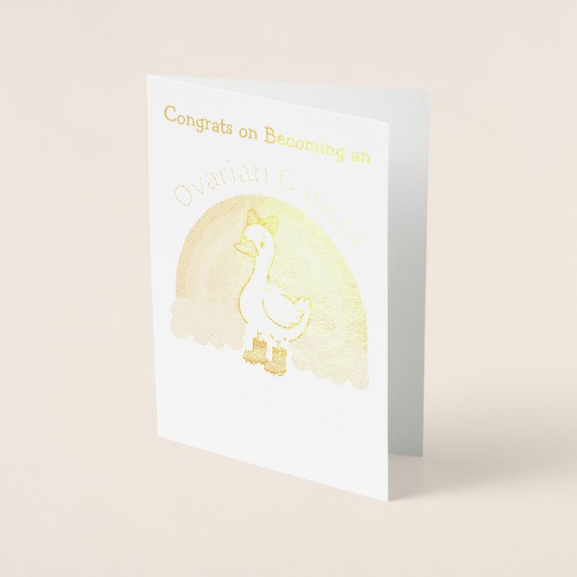 Grattis på att du blev en  folierat kort (Framsida)