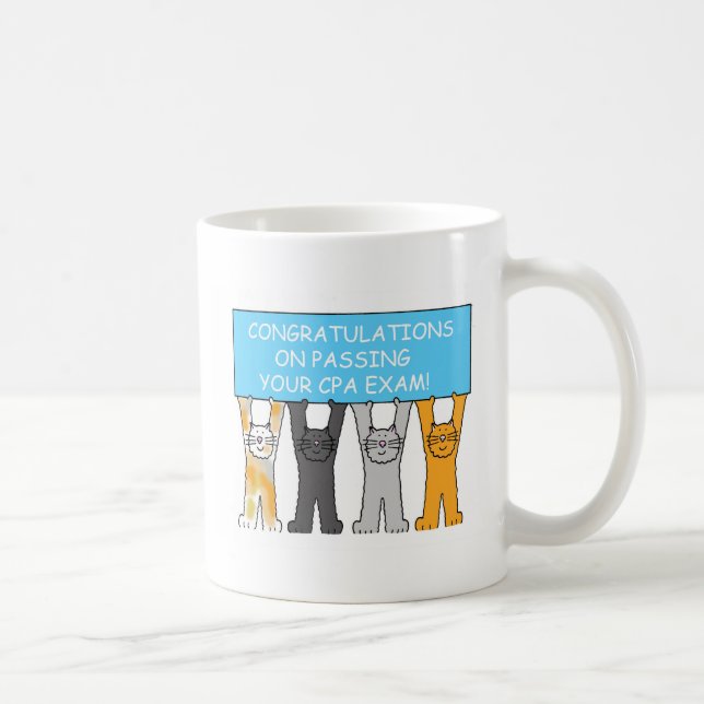 Grattis på att passera CPA-exam.en Kaffemugg (Höger)