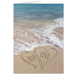 Grattis på bröllopet för Beach Hearts Hälsningskort