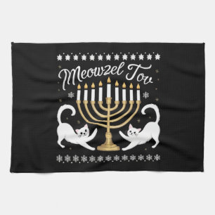 Grattis på Chanukka rolig Chanukah Hanukkah ful ju Kökshandduk