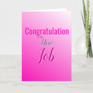 Grattis på det nya jobbet helgkort