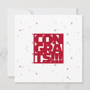 Grattis på det nya jobbet (Röd) Kort