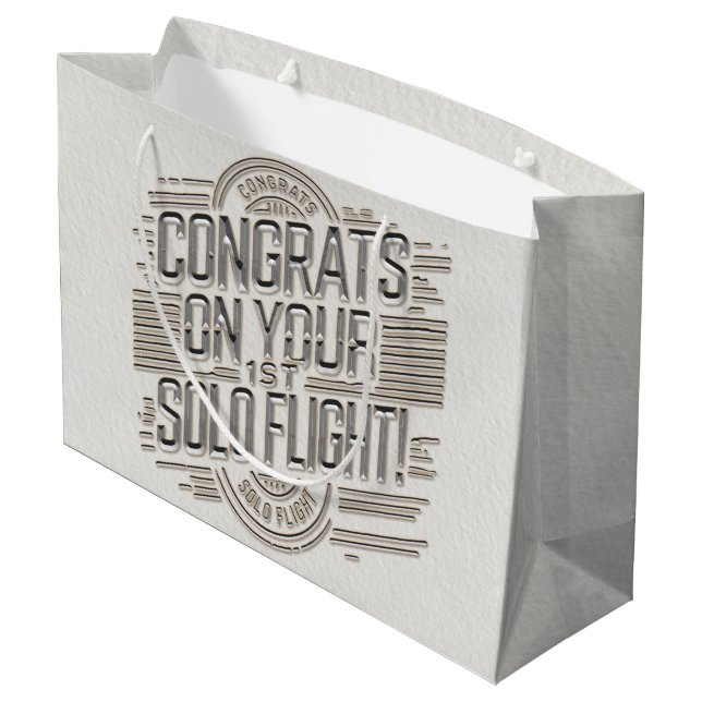 Grattis på din 1:a Solo Flygning (Baksidan Vinklad)