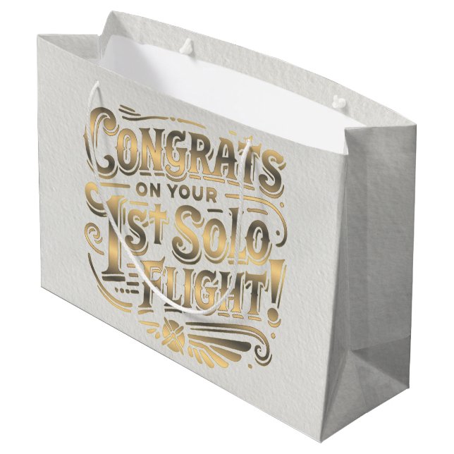 Grattis på din 1:a Solo Flygning (Baksidan Vinklad)