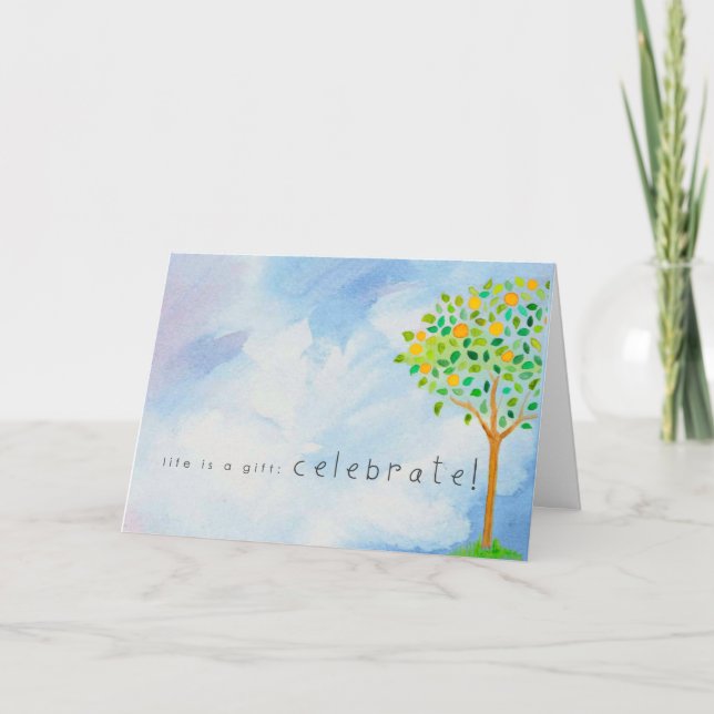 Grattis på din adoption kort (Framsida)