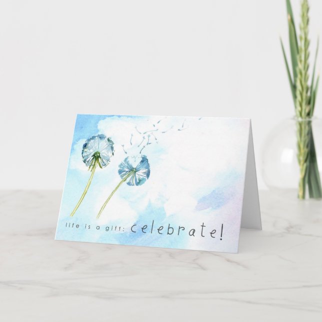 Grattis på din adoptiondag kort (Framsida)