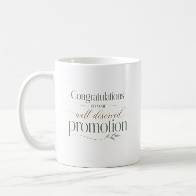 Grattis på din befordran kaffemugg (Vänster)