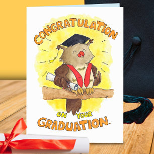 Grattis på din examenshälsningskort kort