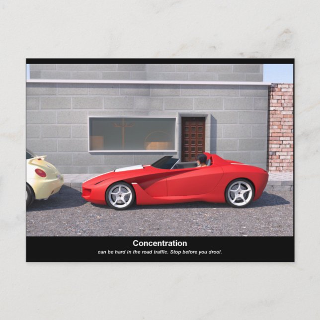 Grattis på din förarlicens (engelska) vykort (Framsida)