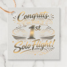 Grattis på din första soloflygning!