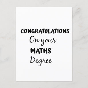 grattis på din matematikexamen vykort