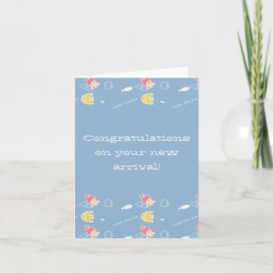 Grattis på din nya ankomst! kort