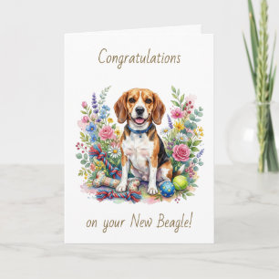 Grattis på din nya Beagle Kort
