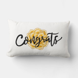 Grattis på din Studenten Dekorativ kudde