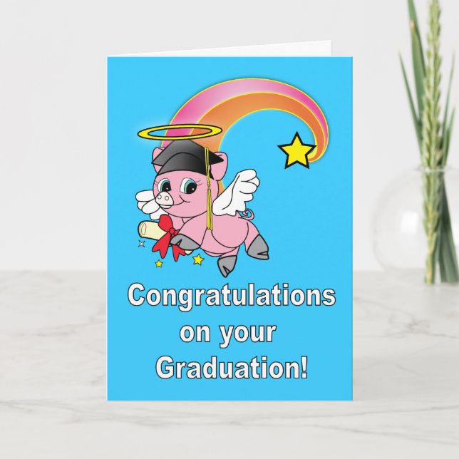 Grattis på din studenten! kort (Framsida)
