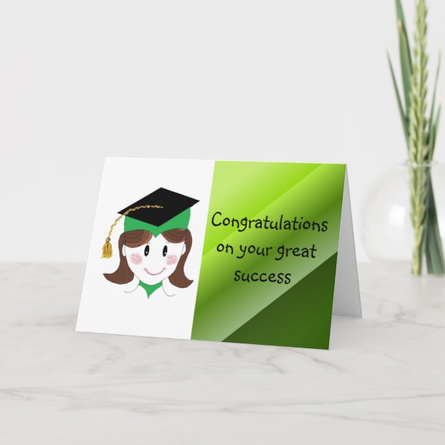 Grattis på din studenten kort (Framsida)
