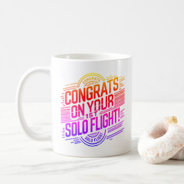 Grattis på ditt 1:a Solo Flyg Kaffemugg