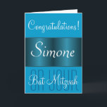 Grattis på ditt bat mitzvah kort<br><div class="desc">Grattisen på din bat mitzvah Mazel Tov slösar hälsningkortet vid DatesduJour.</div>