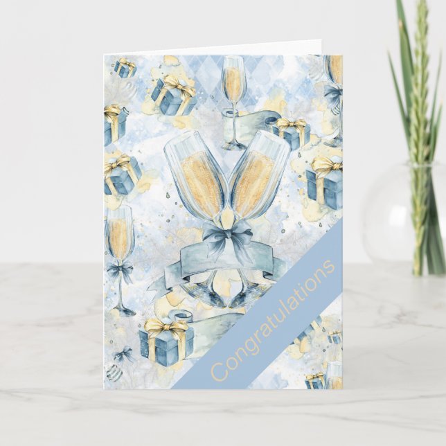 Grattis på ditt bröllop kort (Framsida)