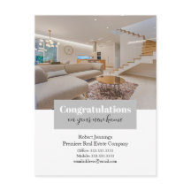 Grattis på ditt nya hem Foto vykort