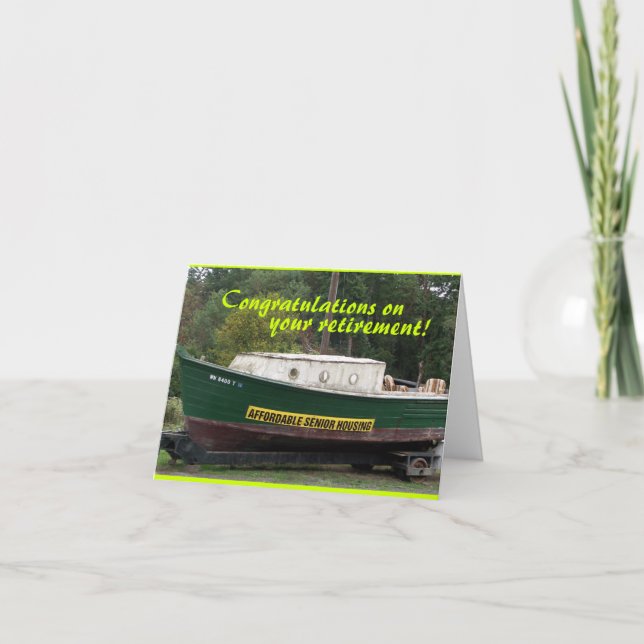 Grattis på ditt pensionkort kort (Framsida)