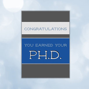 Grattis på doktorsexamen (Ph.D.) Kort