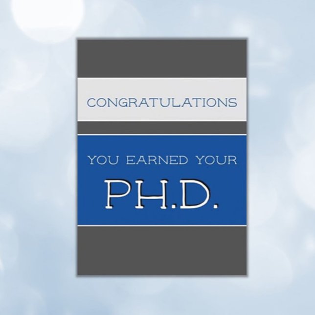 Grattis på doktorsexamen (Ph.D.) Kort (Skapare uppladdad)