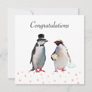 Grattis på er bröllop & pingvinpar