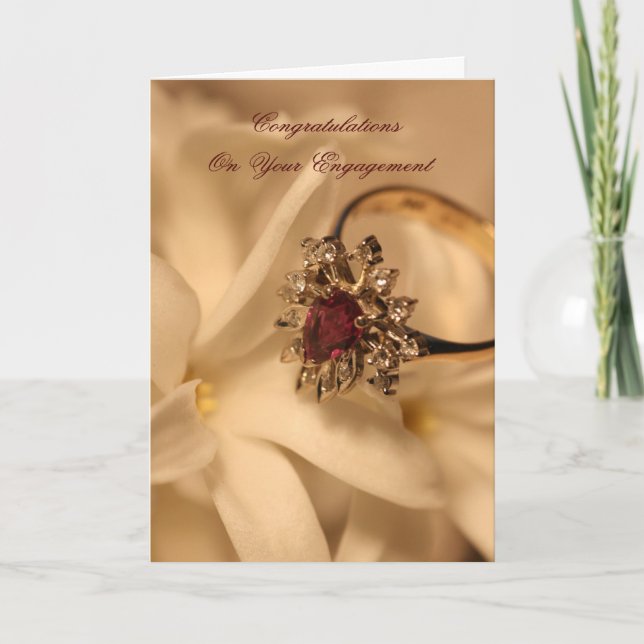 Grattis på er förlovning kort (Framsida)