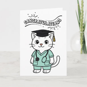 Grattis på examen till bästa veterinären kort