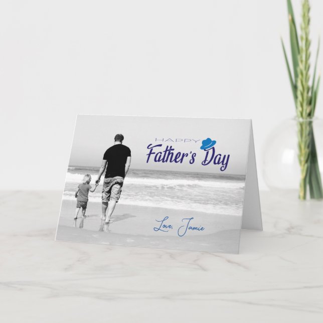 Grattis på faderns dag-kort kort (Framsida)