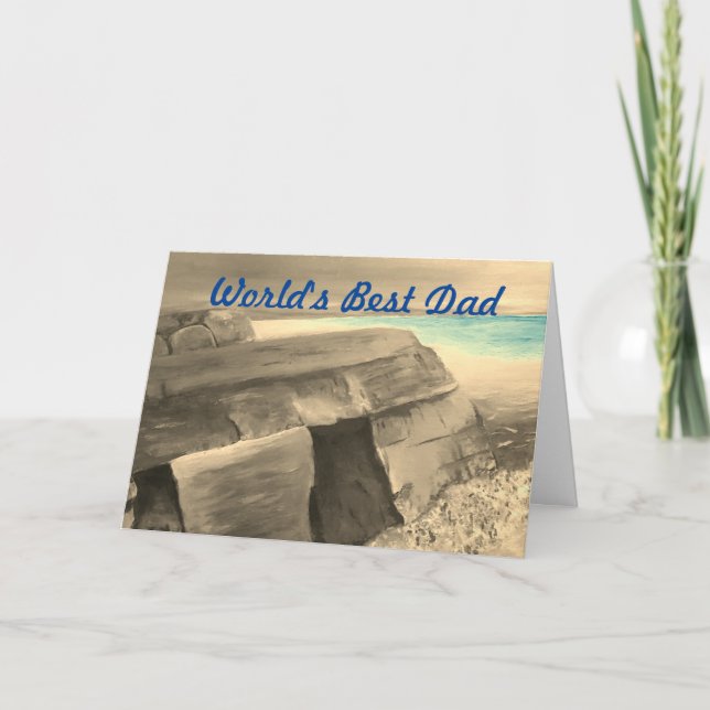 Grattis på faderns dag-kort kort (Framsida)